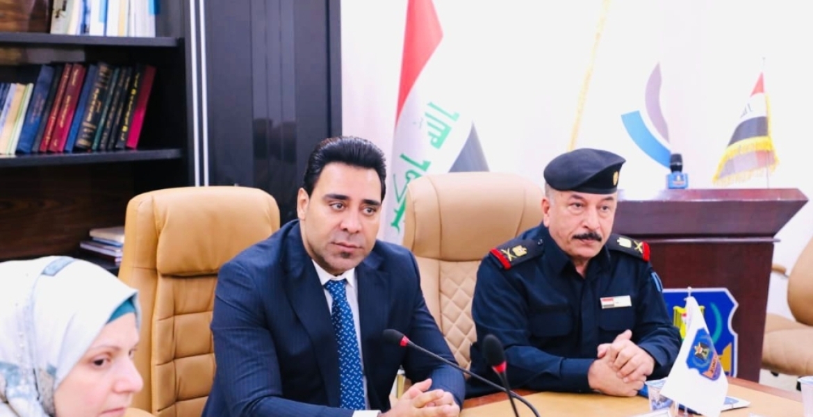 مدير عام الهيئة العامة للكمارك يستقبل مدير شرطة الكمارك بمقر الهيئة في بغداد